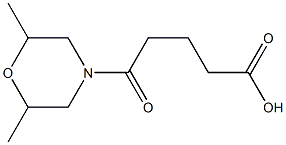 5-(2,6-dimethylmorpholin-4-yl)-5-oxopentanoic acid 结构式