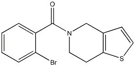 5-(2-bromobenzoyl)-4,5,6,7-tetrahydrothieno[3,2-c]pyridine 结构式