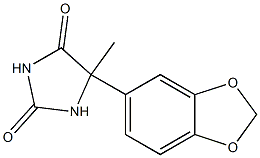 5-(2H-1,3-benzodioxol-5-yl)-5-methylimidazolidine-2,4-dione 结构式