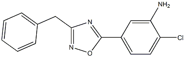 5-(3-benzyl-1,2,4-oxadiazol-5-yl)-2-chloroaniline 结构式