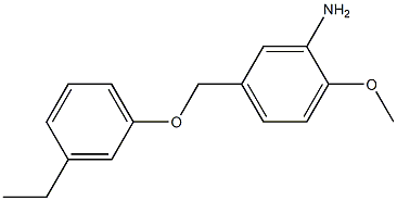 5-(3-ethylphenoxymethyl)-2-methoxyaniline 结构式