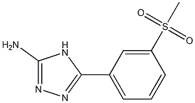 5-(3-methanesulfonylphenyl)-4H-1,2,4-triazol-3-amine 结构式