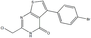 5-(4-bromophenyl)-2-(chloromethyl)-3H,4H-thieno[2,3-d]pyrimidin-4-one 结构式