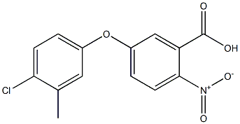5-(4-chloro-3-methylphenoxy)-2-nitrobenzoic acid 结构式