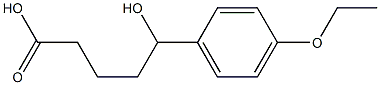 5-(4-ethoxyphenyl)-5-hydroxypentanoic acid 结构式