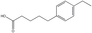 5-(4-ethylphenyl)pentanoic acid 结构式