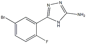 5-(5-bromo-2-fluorophenyl)-4H-1,2,4-triazol-3-amine 结构式