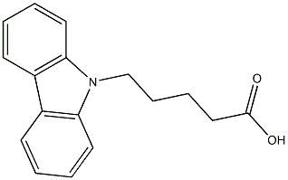 5-(9H-carbazol-9-yl)pentanoic acid 结构式