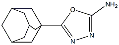 5-(adamantan-1-yl)-1,3,4-oxadiazol-2-amine 结构式