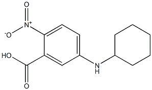 5-(cyclohexylamino)-2-nitrobenzoic acid 结构式