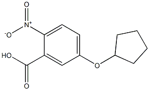 5-(cyclopentyloxy)-2-nitrobenzoic acid 结构式