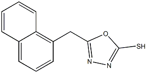 5-(naphthalen-1-ylmethyl)-1,3,4-oxadiazole-2-thiol 结构式