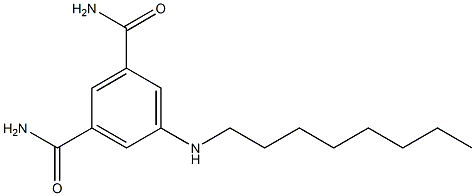 5-(octylamino)benzene-1,3-dicarboxamide 结构式