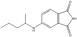 5-(pentan-2-ylamino)-2,3-dihydro-1H-isoindole-1,3-dione 结构式