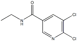 5,6-dichloro-N-ethylpyridine-3-carboxamide 结构式