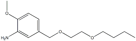 5-[(2-butoxyethoxy)methyl]-2-methoxyaniline 结构式