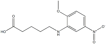 5-[(2-methoxy-5-nitrophenyl)amino]pentanoic acid 结构式