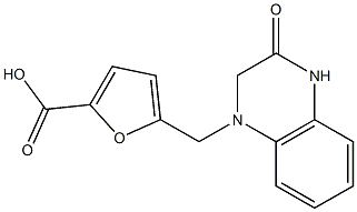 5-[(3-oxo-1,2,3,4-tetrahydroquinoxalin-1-yl)methyl]furan-2-carboxylic acid 结构式