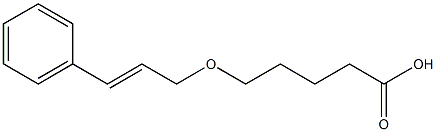 5-[(3-phenylprop-2-en-1-yl)oxy]pentanoic acid 结构式