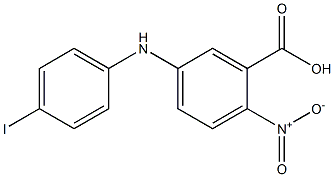 5-[(4-iodophenyl)amino]-2-nitrobenzoic acid 结构式