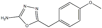 5-[(4-methoxyphenyl)methyl]-1,3,4-oxadiazol-2-amine 结构式