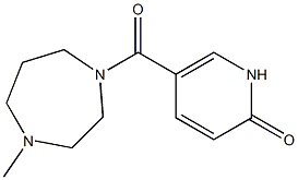 5-[(4-methyl-1,4-diazepan-1-yl)carbonyl]-1,2-dihydropyridin-2-one 结构式