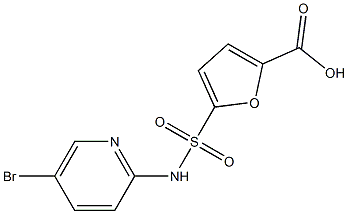 5-[(5-bromopyridin-2-yl)sulfamoyl]furan-2-carboxylic acid 结构式