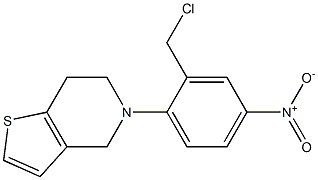 5-[2-(chloromethyl)-4-nitrophenyl]-4H,5H,6H,7H-thieno[3,2-c]pyridine 结构式