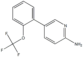 5-[2-(trifluoromethoxy)phenyl]pyridin-2-amine 结构式