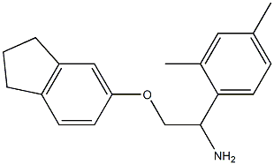 5-[2-amino-2-(2,4-dimethylphenyl)ethoxy]-2,3-dihydro-1H-indene 结构式