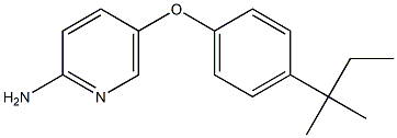 5-[4-(2-methylbutan-2-yl)phenoxy]pyridin-2-amine 结构式