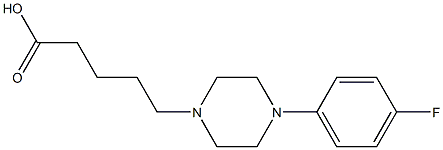 5-[4-(4-fluorophenyl)piperazin-1-yl]pentanoic acid 结构式