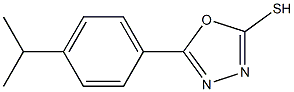 5-[4-(propan-2-yl)phenyl]-1,3,4-oxadiazole-2-thiol 结构式