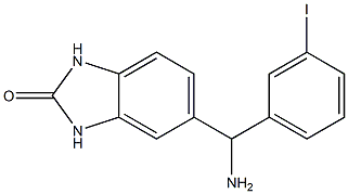 5-[amino(3-iodophenyl)methyl]-2,3-dihydro-1H-1,3-benzodiazol-2-one 结构式