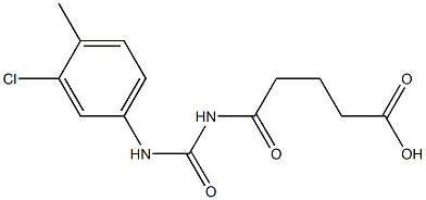 5-{[(3-chloro-4-methylphenyl)carbamoyl]amino}-5-oxopentanoic acid 结构式