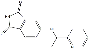 5-{[1-(pyridin-2-yl)ethyl]amino}-2,3-dihydro-1H-isoindole-1,3-dione 结构式