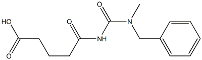 5-{[benzyl(methyl)carbamoyl]amino}-5-oxopentanoic acid 结构式
