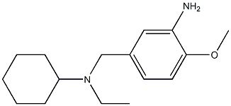 5-{[cyclohexyl(ethyl)amino]methyl}-2-methoxyaniline 结构式
