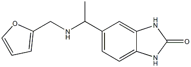 5-{1-[(furan-2-ylmethyl)amino]ethyl}-2,3-dihydro-1H-1,3-benzodiazol-2-one 结构式