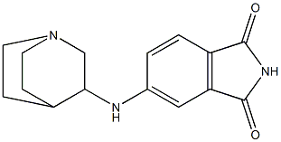 5-{1-azabicyclo[2.2.2]octan-3-ylamino}-2,3-dihydro-1H-isoindole-1,3-dione 结构式