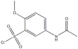 5-acetamido-2-methoxybenzene-1-sulfonyl chloride 结构式