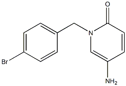 5-amino-1-[(4-bromophenyl)methyl]-1,2-dihydropyridin-2-one 结构式