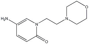 5-amino-1-[2-(morpholin-4-yl)ethyl]-1,2-dihydropyridin-2-one 结构式