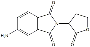 5-amino-2-(2-oxooxolan-3-yl)-2,3-dihydro-1H-isoindole-1,3-dione 结构式