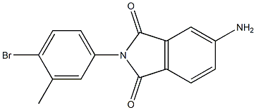 5-amino-2-(4-bromo-3-methylphenyl)-2,3-dihydro-1H-isoindole-1,3-dione 结构式