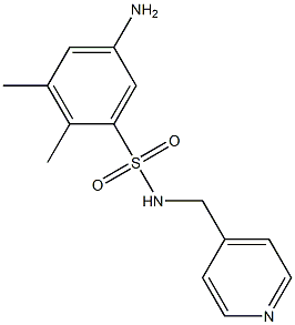 5-amino-2,3-dimethyl-N-(pyridin-4-ylmethyl)benzene-1-sulfonamide 结构式