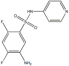 5-amino-2,4-difluoro-N-(pyridin-4-yl)benzene-1-sulfonamide 结构式