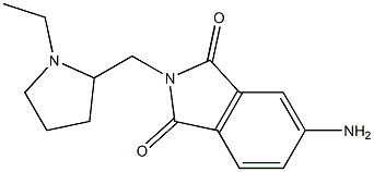 5-amino-2-[(1-ethylpyrrolidin-2-yl)methyl]-2,3-dihydro-1H-isoindole-1,3-dione 结构式