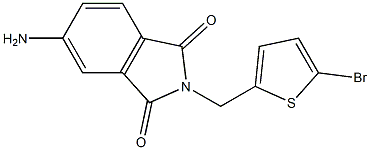 5-amino-2-[(5-bromothiophen-2-yl)methyl]-2,3-dihydro-1H-isoindole-1,3-dione 结构式