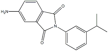5-amino-2-[3-(propan-2-yl)phenyl]-2,3-dihydro-1H-isoindole-1,3-dione 结构式